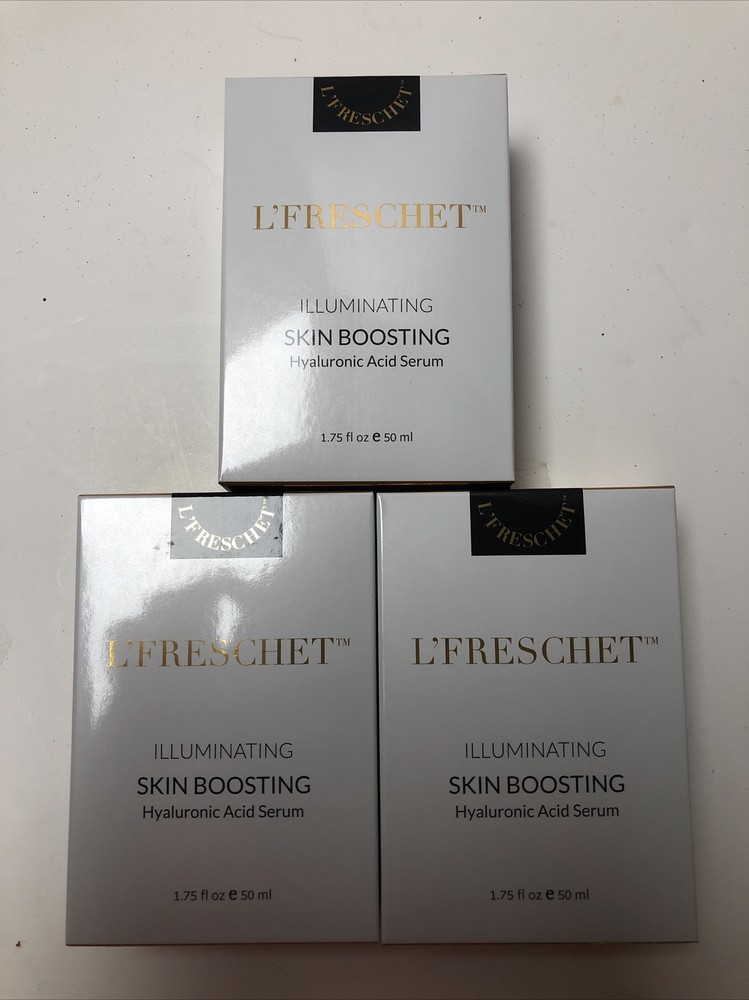 Lot Of 3 L’Freschet Skin Boosting Hyaluronic Acid Serum, 1.75 Fl Oz. New! READ