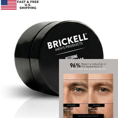 Brickell Men&rsquo;s Restoring Under Eye Cream for 0.5 Fl Oz (Pack of 1), White