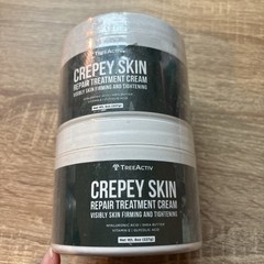LOT OF 2 TreeActiv Crepey Skin Repair Treatment 8oz Firming Cream Hyaluronic