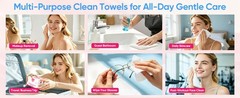 Face Towels,Disposable Clean Towels for Face,100 Count Facial Cleansing