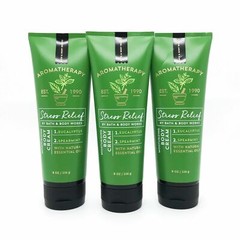 Bath & Body Works Aromatherapy Stress Relief Eucalyptus Spearmint Body Cream X3