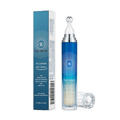 5% Caffeine Eye Serum, Anti-Aging under Eye Roller Cream for Dark Circles Puffin