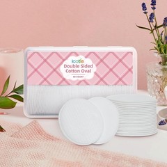 Large Oval Cotton Pads, 80 Count, Multi-Layer, 80 Count (Pack of 1), Box