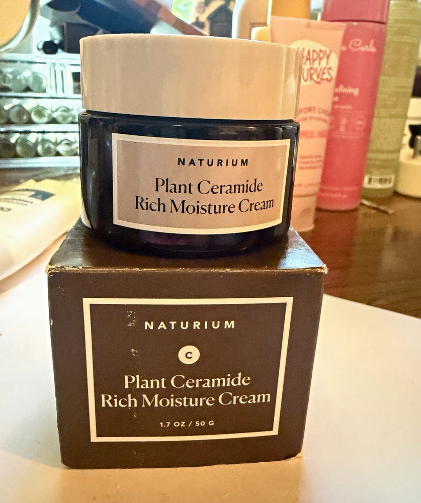 Naturium Plant Ceramide Moisture Cream, Fragrance-Free, Dry Skin 1.7 oz
