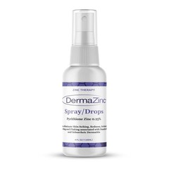 DERMAZINC Spray for Skin Relief & Psoriasis, Dermatitis, Eczema & Symptoms 4 Oz
