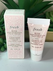FRESH-ROSE DEEP HYDRATION FACE CREAM-STRENGTHENING DAMASK ROSE 0.23 FL.OZ. NIB!.