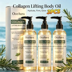 3X 100ml Collagen Firming Lifting Body Oil Skin Tightening Hydrating Massage Oil