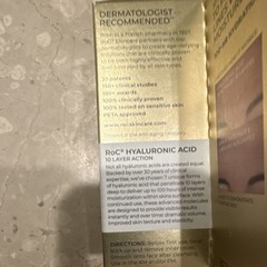 RoC Hydration+ Replumping Serum Stick Hyaluronic Acid Fragrance-Free 0.7 oz