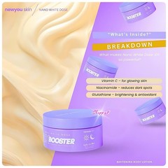 NEW YOU Nano White Dose 10X Booster Body Cream + Nano White Dose Serum 10X Fast