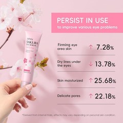 2-in-1 Sakura Eye Serum and Eye Roller, Eye Massager Roller Lifting, Eye Crea…