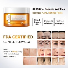 PAPA FEEL 3X Retinol Serum 20ml +Moisturizer Cream 30g Reduce Wrinkles Aging SET
