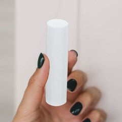 50Pcs Durable Lip Balm Tubes with Caps White Reusable Lip Container