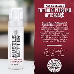 Hustle Bubbles Deluxe Foaming Tattoo Soap 7 Fl Oz Antimicrobial Skin Cleansing