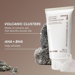 2X innisfree Volcanic BHA Pore Cleansing Foam w/Salicylic Acid Korean Face Wash