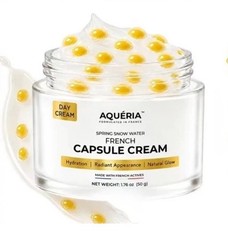 AQUÉRIA French Capsule Cream & Bi-Phasic Spray Serum Bundle NEW