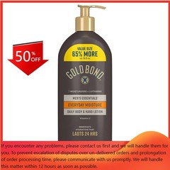 Gold Bond Men's Everyday Moisture Hand and Body Lotion – 24oz: Fresh Scent,