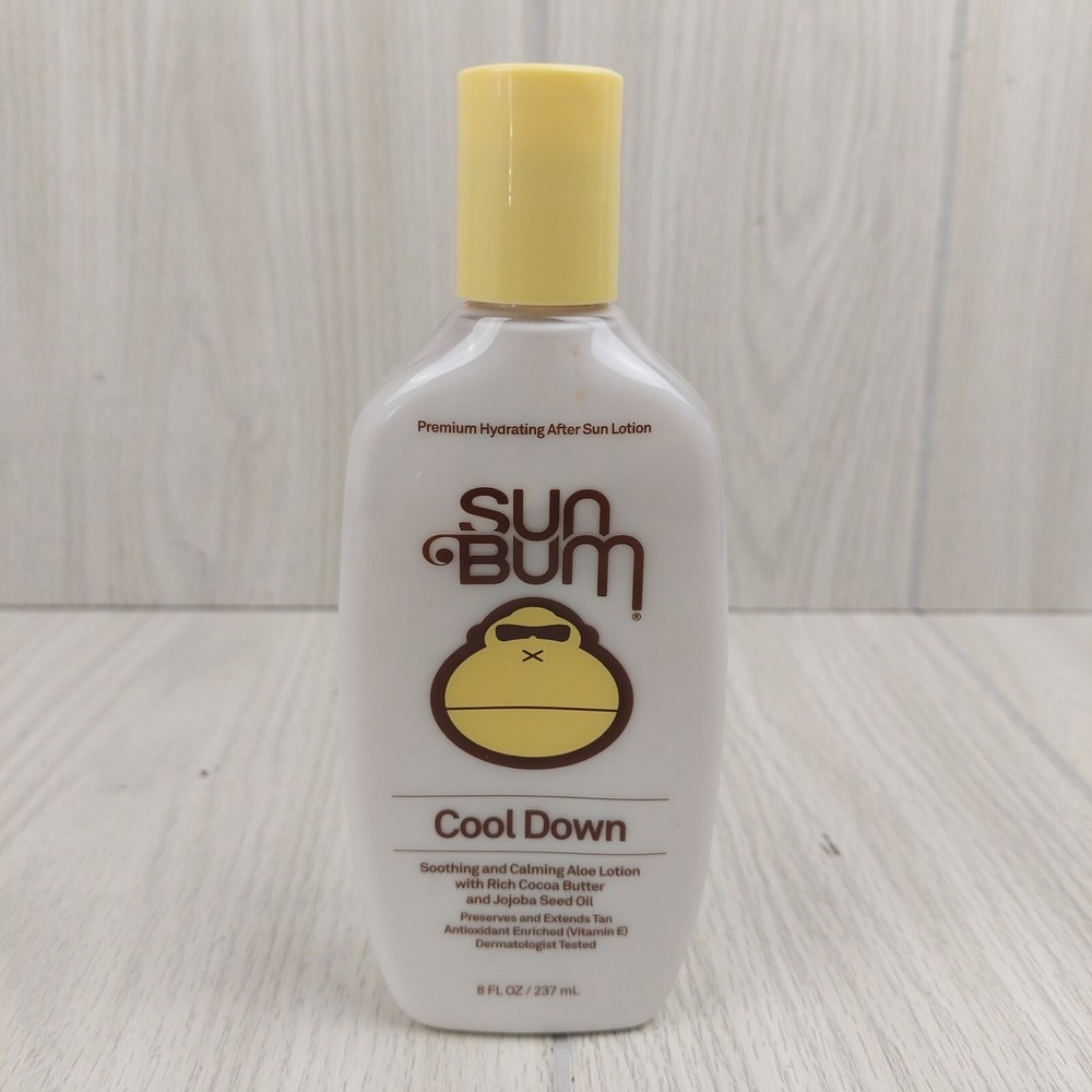 Sun Bum Cool Down After Sun Lotion Unisex 8oz White Aloe Cocoa Butter Jojoba Oil