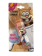 Lotta Luv SPONGEBOB SANDY Cartoon FRUIT PUNCH Flavored Lip Balm Rare Collectible