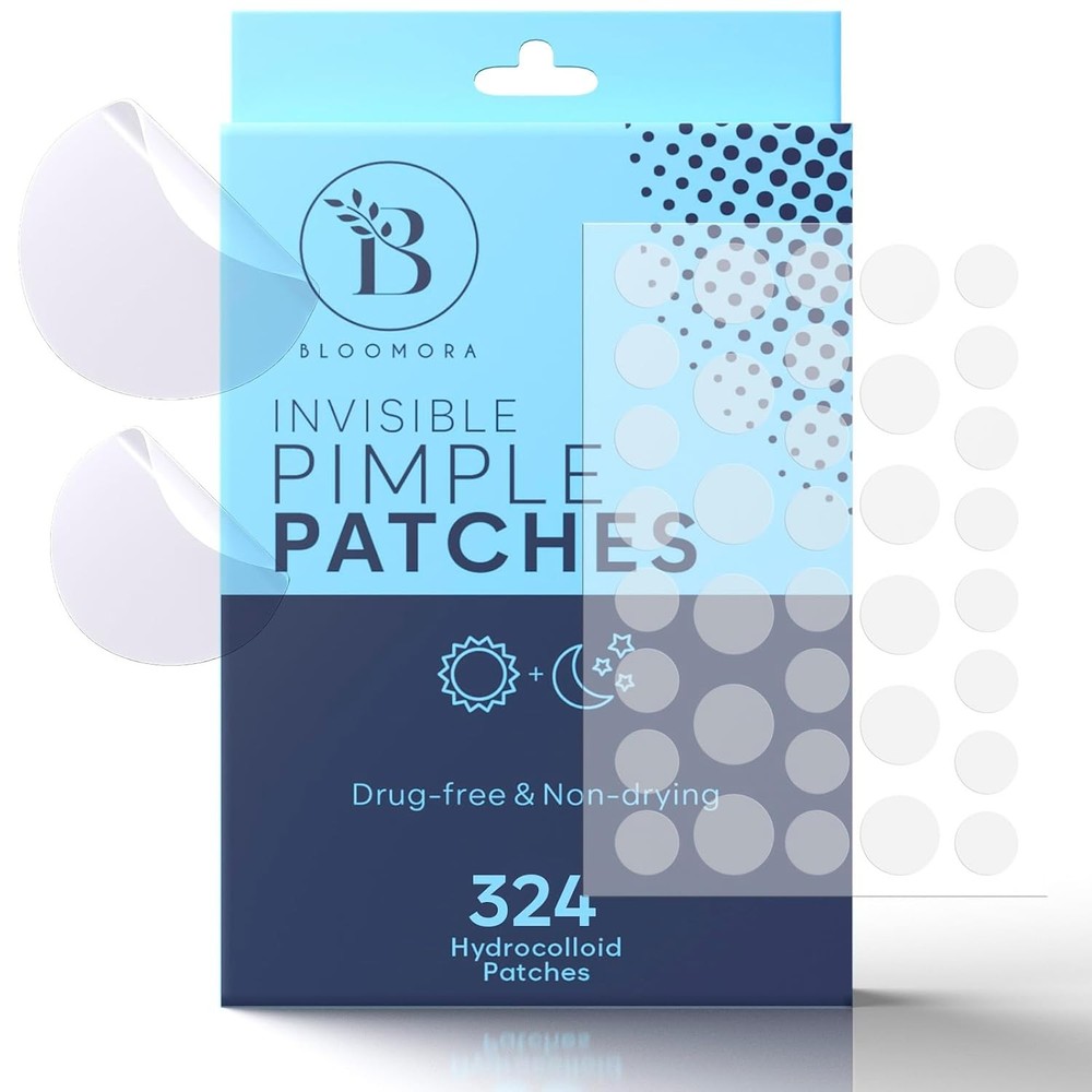 Invisible Pimple Patches for Face (324 Count), Hydrocolloid Patch Acne…