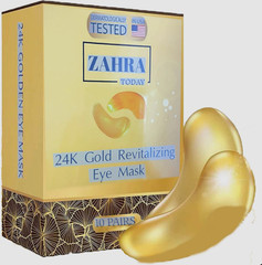 Zahza Today 24K Gold Revitalizing Eye Mask (10 Pairs) Dermatologically Tested