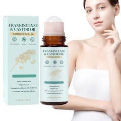 Frankincense And Castor Oil Rose Quartz Roll-on Organic Cold-Pressed Castor Oil