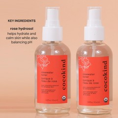 Soothing 100 Rose Hydrosol Toner for Face and Scalp Hydrates Balances Skin