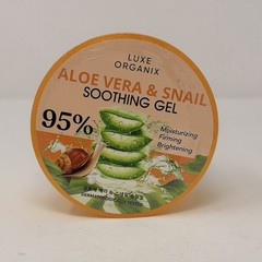 Luxe Organix Aloe Vera & Snail Soothing Gel 95% 300ml Korea NEW