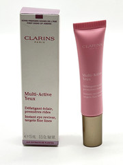 Clarins Multi-Active Yeux Instant Eye Reviver Targets Fine Lines .5oz New