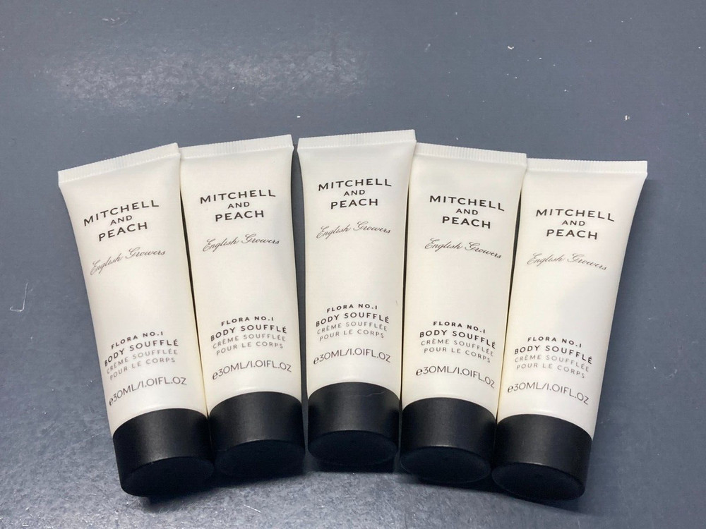 5x Mitchell and Peach English Growers Flora No. 1 Body Souffle 1.01 oz each