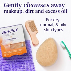Buf-Puf Gentle Facial Sponge, Dermatologist Developed, Removes Deep down Dirt &