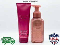 Bath & Body Works Sweet Berries Duo – Fruity Musk Cream & Strawberry Soap NEW