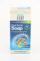 4 PACK Neat Feat Kiwifruit and Walnut Foot Scrub Soap, 5.2 Fl. oz. U53C
