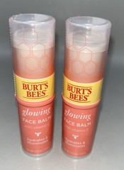 2X Burt’s Bees Glowing Face Balm Stick Hydrates & Illuminates Vitamin C – 0.32oz
