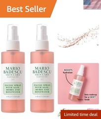 Calming Rosewater Facial Spray – Dual Pack for Ultimate Hydration, 8oz Total