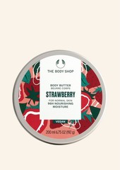 The Body Shop Strawberry Body Butter | Rich Moisturizing Body Care Vegan Formula