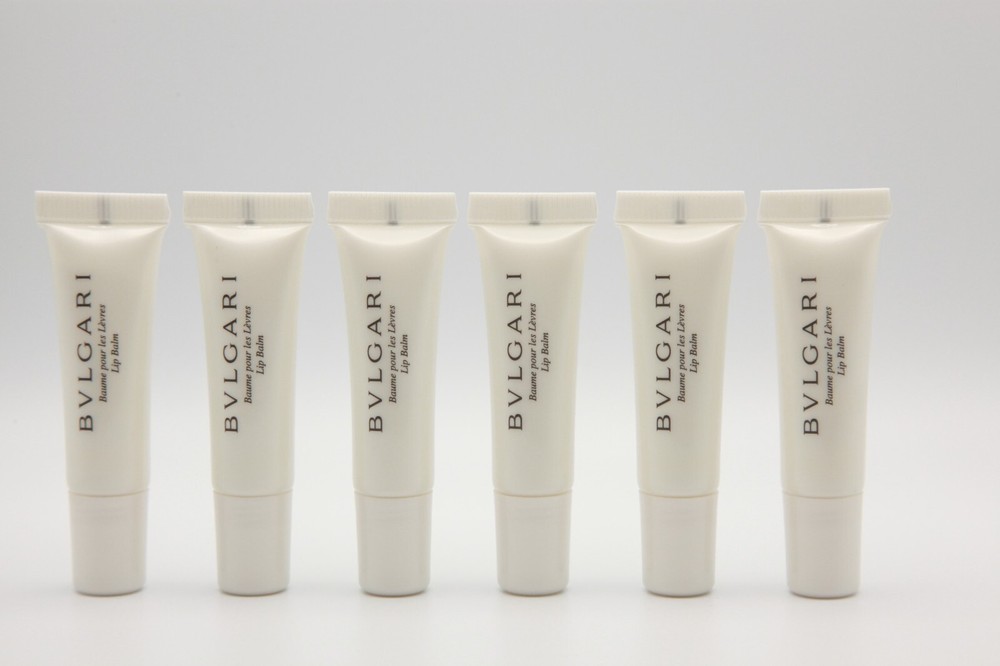 BVLGARI Unscented Lip Balm – .23 Fl oz / 7mL Pack of 12 NEW