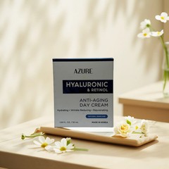 Hydrate & Reduce-Wrinkles | Hyaluronic & Retinol Day Cream by Azure – 1.7 fl oz