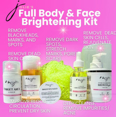 Jolie&rsquo;s Full Body Face Brightening Ultimate Kit Skincare Moisturizing Bundle Set