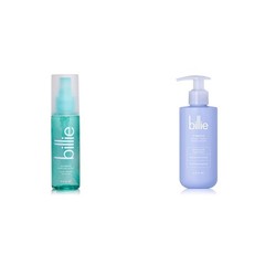 Billie Ingrown-preventing AHA Spray + Pubic Hair Shave Gel & Cleanser Bundle…