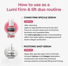 Dr.Melaxin 4pc Set Rice Peeling Ampoule Spicule Serum Picotonic Shot K-Beauty