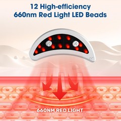 Electric Eye Massager Red Light Therapy For Dark Circles Eye Bags and Puffiness