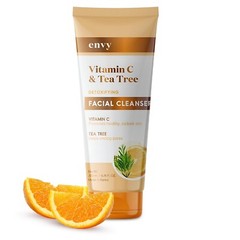 ENVY Facial Cleanser Vitamin C Tea Tree Brightening Purifies 6.75 oz Exp 11/2025