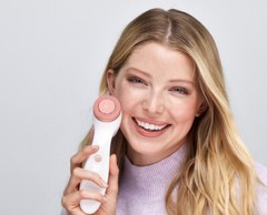 Rose Gold NuSkin ageLOC LumiSpa iO Facial Device BRAND NEW + SENSITIVE cleanser