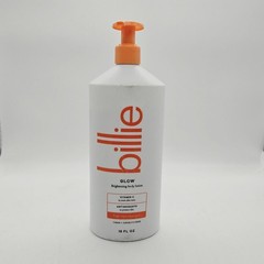 BILLIE GLOW Brightening Citrus Woods Scent Body Lotion Vitamin C Vegan 18oz READ
