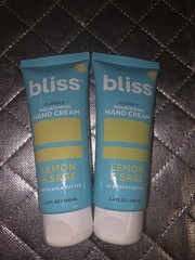 Bliss Cloud 9 Nourishing Hand Cream Lemon & Sage 3.4 oz Sealed Lot Of 2