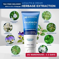 Hermon Folliculitis Treatment (3 Packs Folliculitis Cream)