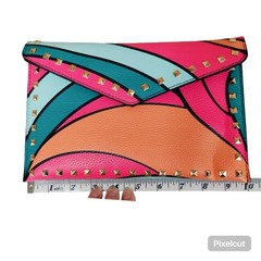 BeautyBio x Giuliana Women&rsquo;s Multicolor Clutch Capri Grommets 10&Prime; Long Chic