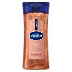 Vaseline Glazed & Glisten Body Gel Oil Vanilla Cocoa Shimmer Glow 6.8oz