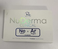 NuDerma Clinical Skin Therapy Wand – 6 Fusion Neon & Argon Wands *OPEN BOX*