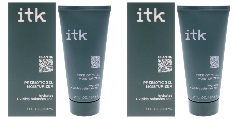 ITK Prebiotic Gel Moisturizer 2 fl oz 60 mL Face Moisturizer 2 Pack